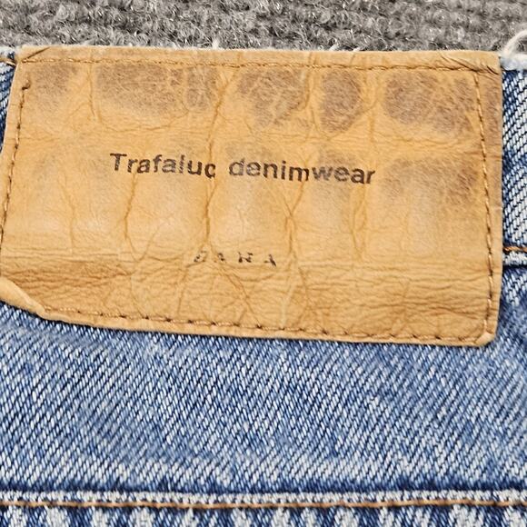 ZARA Jeans Size 8 (29x27) Trafaluc Denimwear‎ Slim Skinny Blue Denim Straight - Picture 8 of 10